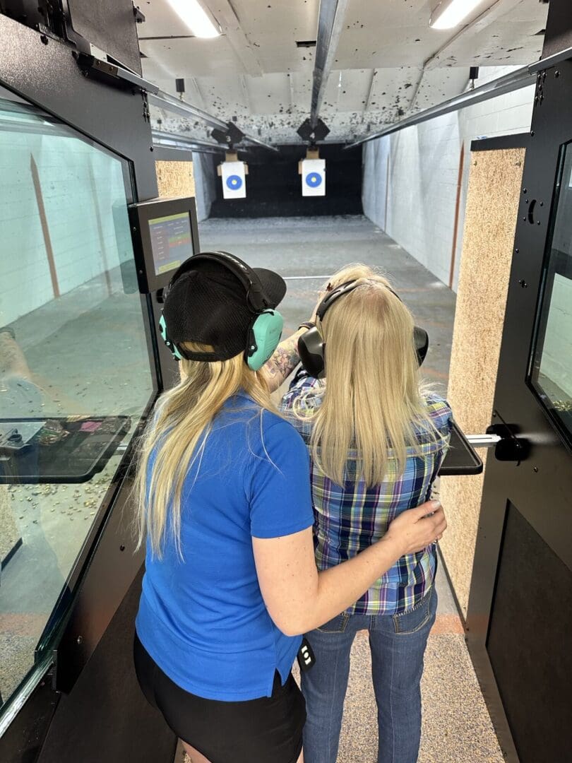 Inside range-Kim and shooter.