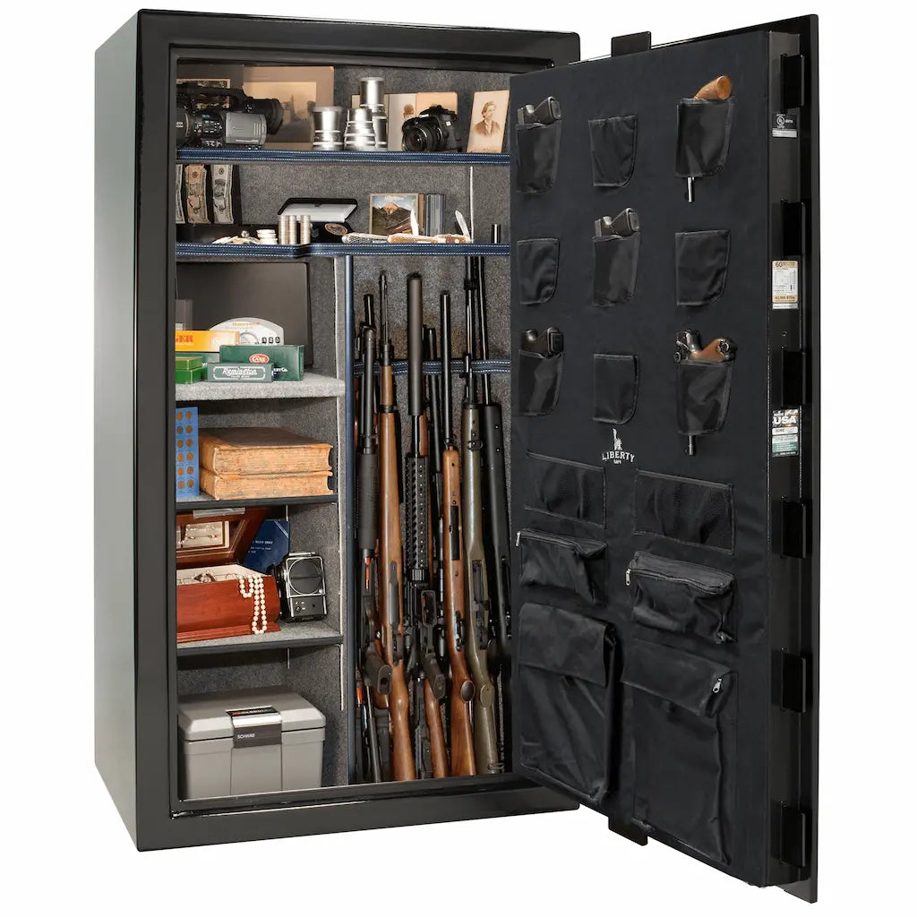 Open USA 50 safe in textured black loaded interior