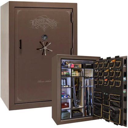 Liberty Classic Select Safe in Bronze Gloss with Black Chrome hardware and Dormakaba 702D electronic lock