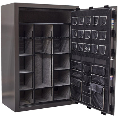 Liberty Collector T gun safe in Gray Marble, interior storage view.