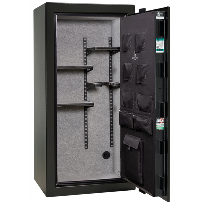 Liberty Colonial 23 gun safe in Textured Black, Pro Flex interior - empty