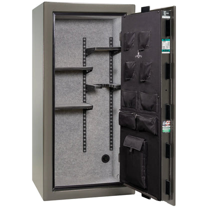 Liberty Colonial 23 gun safe in Gray Marble, Pro Flex interior - empty