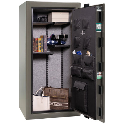 Liberty Colonial 23 gun safe in Gray Gloss, Pro Flex interior - full no guns