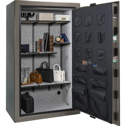 Liberty Colonial 50 gun safe in Gray Gloss, Pro Flex interior - full no guns