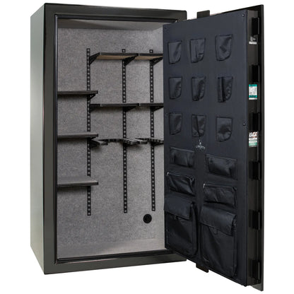 Liberty Colonial 50 gun safe in Black Gloss, Pro Flex interior - empty