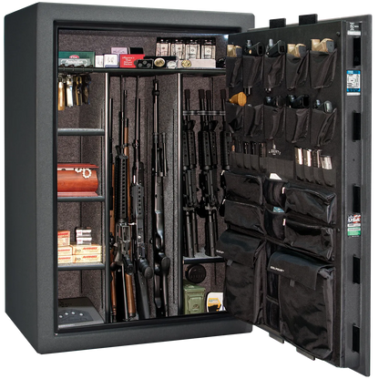 Liberty Fatboy textured granite safe interior with shelving and door storage