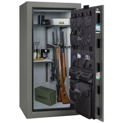 Liberty Franklin 29 Pro Flex interior in Textured Granite, loaded storage configuration.