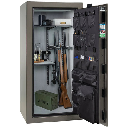Liberty Franklin 29 Pro Flex interior in Gray Marble, loaded storage configuration.