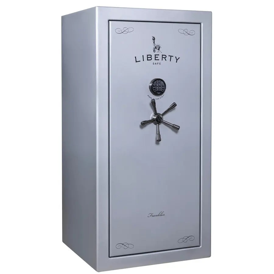 Liberty Franklin 29 gun safe glacial steel exterior