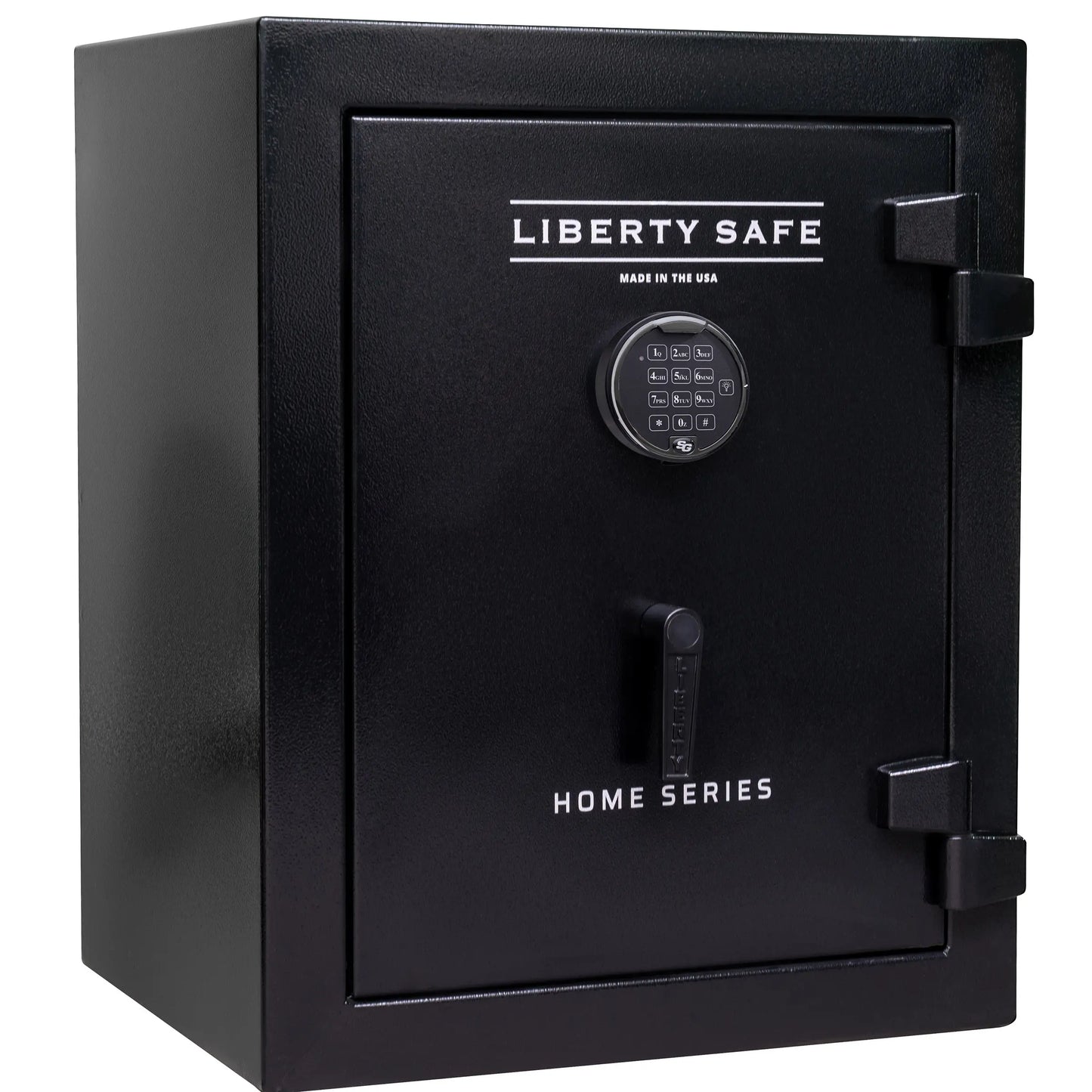 Liberty Home Series 8 in Textured Black with Black Chrome Hardware exterior