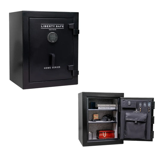 Liberty Home Series 8 in Textured Black with Black Chrome Hardware interior and exterior