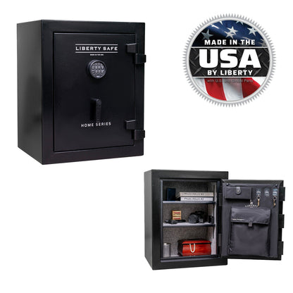 Liberty Home Series 8 in Textured Black with Black Chrome Hardware