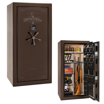 Liberty Lincoln 25 safe in Bronze Gloss with Black Chrome hardware