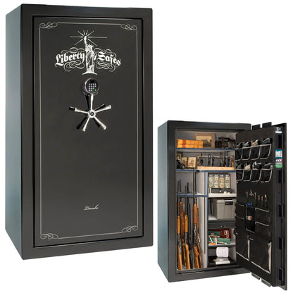 Liberty Lincoln 40 safe in Black Mirror Gloss with Chrome hardware