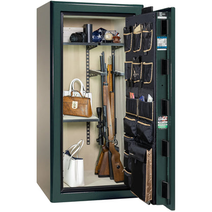 Liberty Presidential 25 safe in Green Marble with loaded Pro Flex interior.