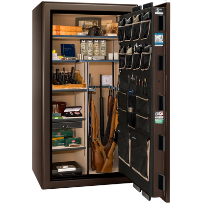 Liberty Safe Presidential 40 in Bronze Gloss, open door.