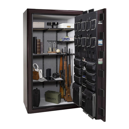 Liberty Presidential 50 safe in Black Cherry Gloss with loaded Pro Flex interior.