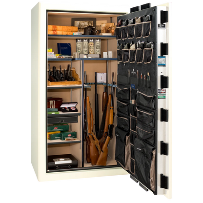 Liberty Safe Presidential 50 in White Marble with Black Chrome hardware