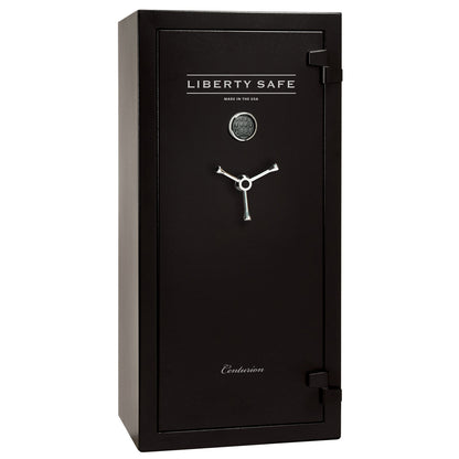 Liberty CENTURION 24 Safe in Textured Black with Chrome Electronic Lock.