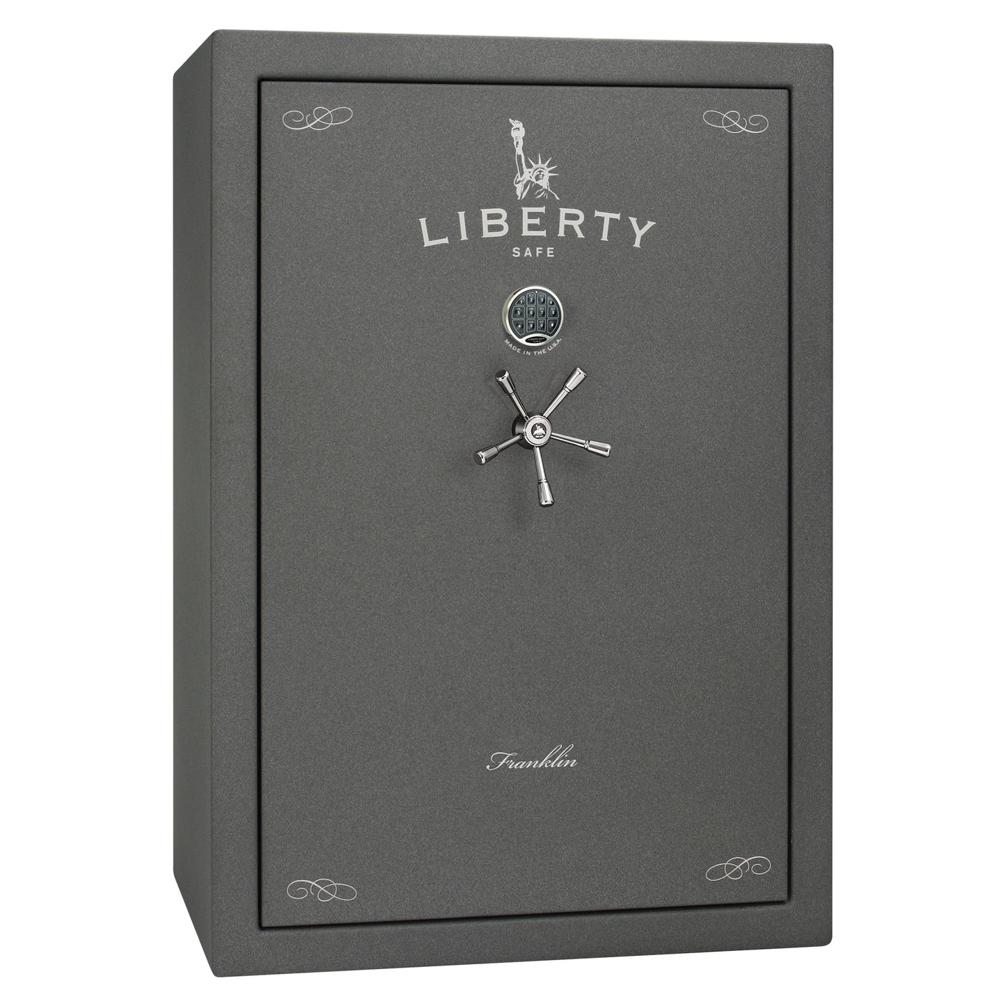 Liberty Safe Franklin 45 Widebody in Textured Granite  — exterior view.