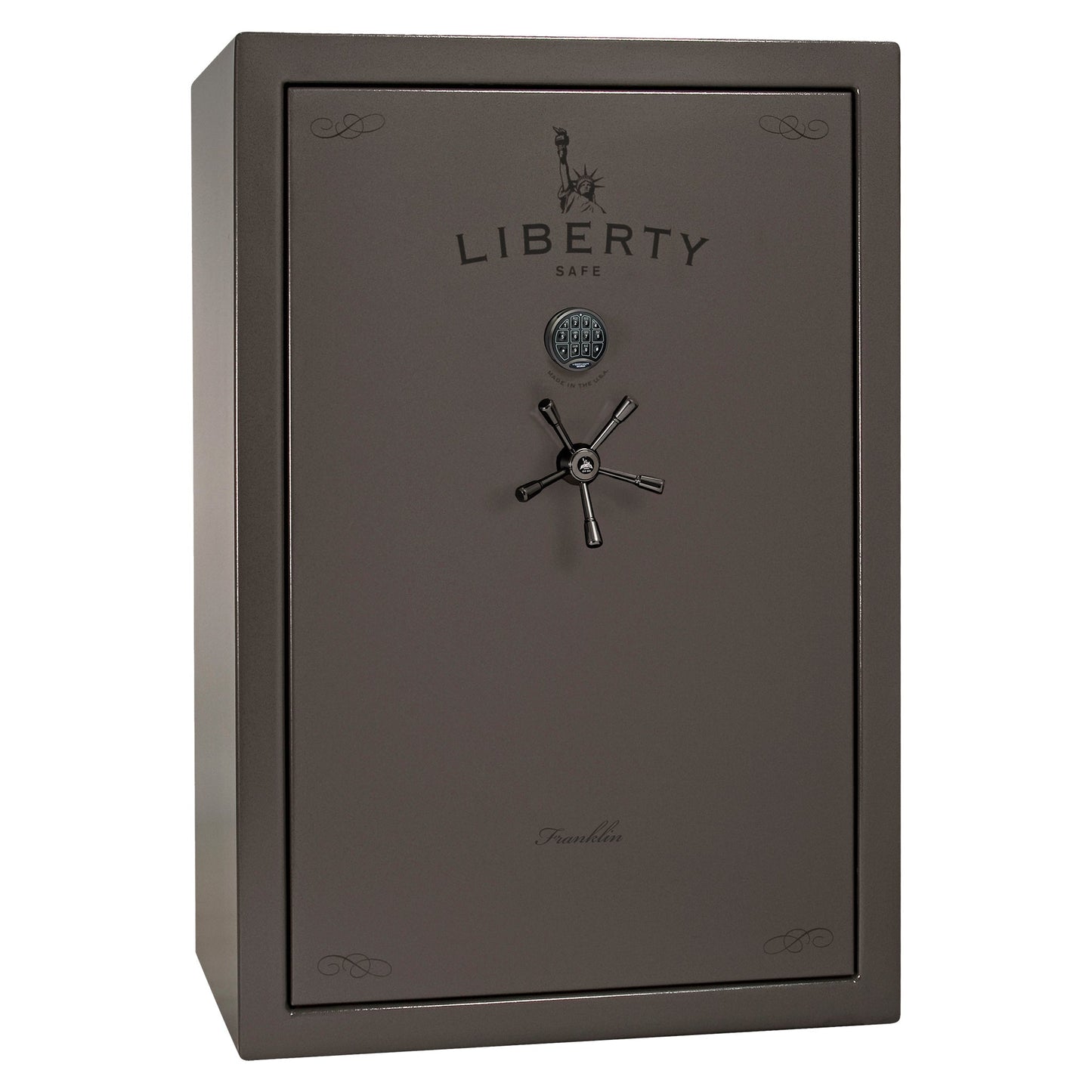 Liberty Safe Franklin 45 Widebody in Gray Marble — exterior view.