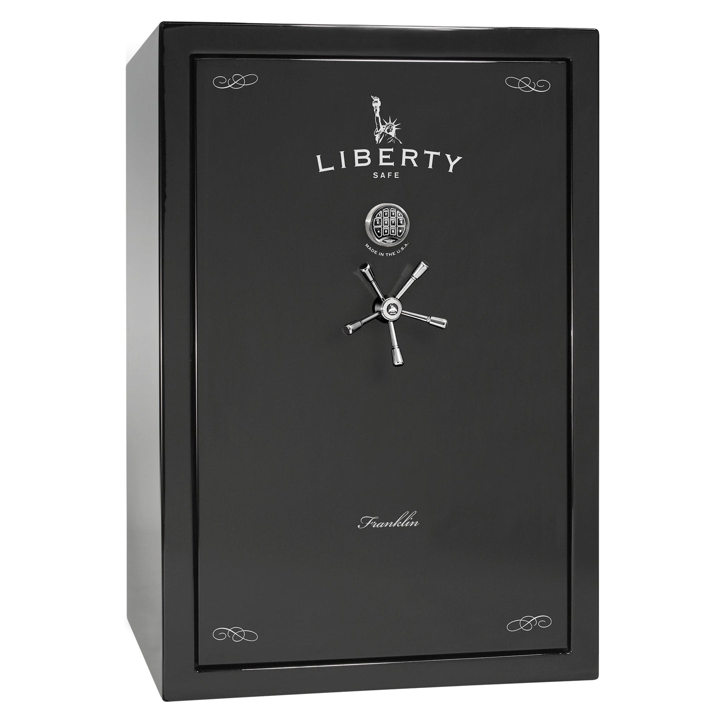 Liberty Safe Franklin 45 Widebody in Black Gloss — exterior view.