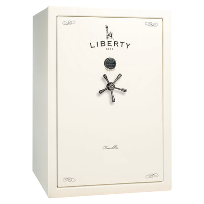 Liberty Safe Franklin 45 Widebody in White Gloss — exterior view.