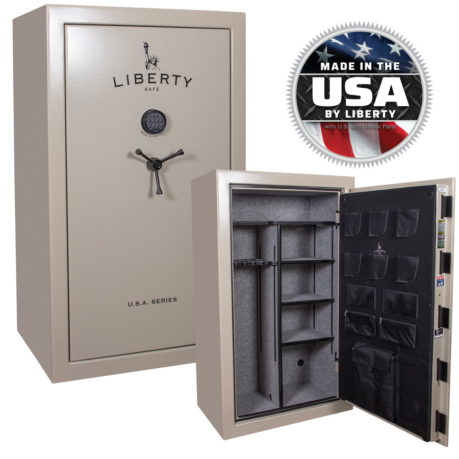 Liberty Safe USA 30 and USA 36 now available in Textured Canvas Beige.